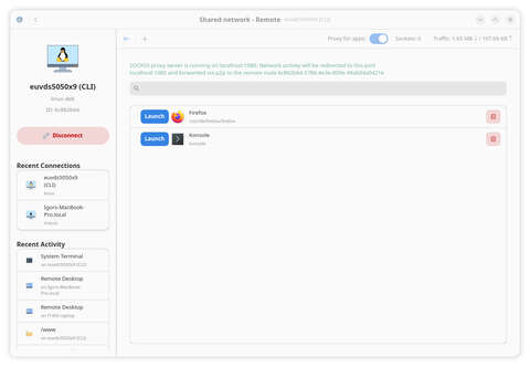 Application Internet Proxying